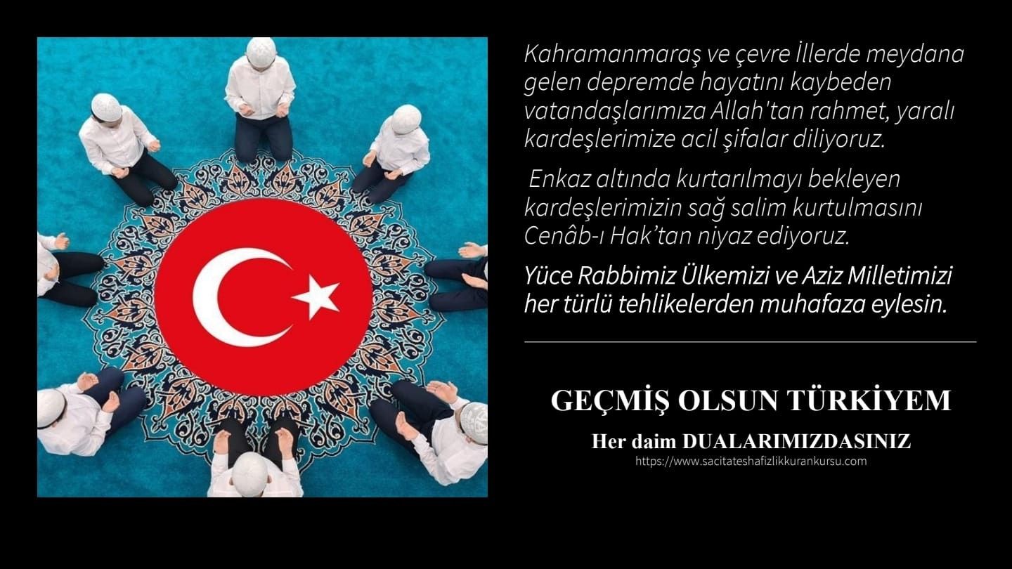 GEÇMİŞ OLSUN TÜRKİYEM