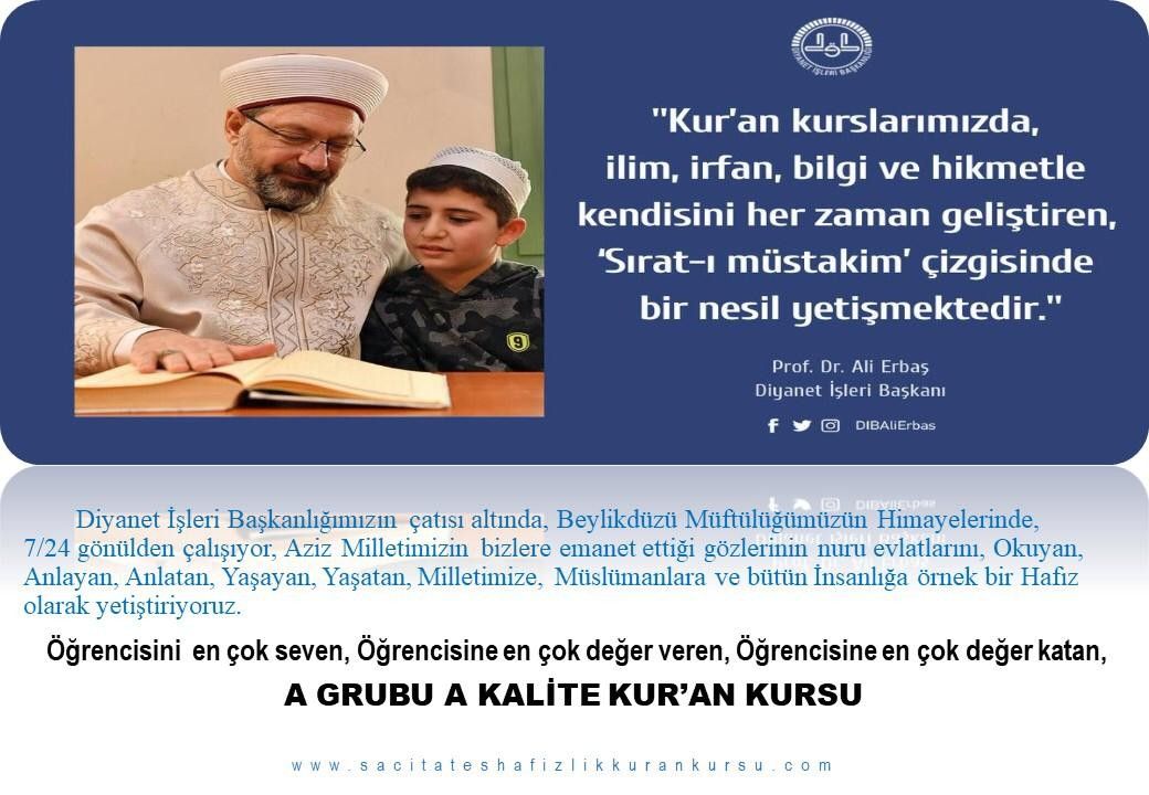A GRUBU A KALİTE KUR’AN KURSU